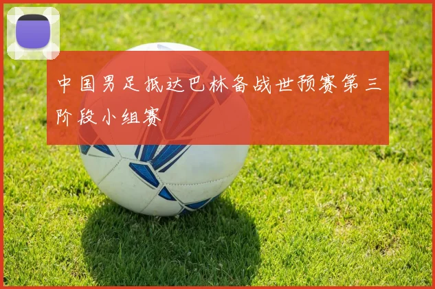 中国男足抵达巴林备战世预赛第三阶段小组赛